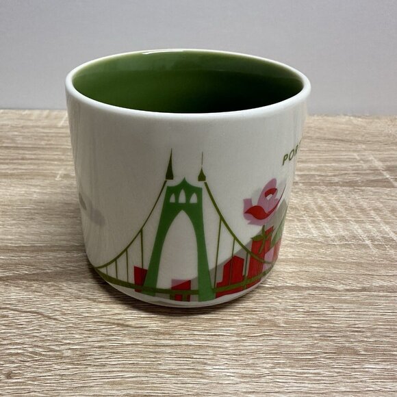 STARBUCKS PORTLAND OREGON COFFEE TEA MUG CUP YOU ARE HERE COLLECTION YAH 14 OZ - Picture 3 of 7
